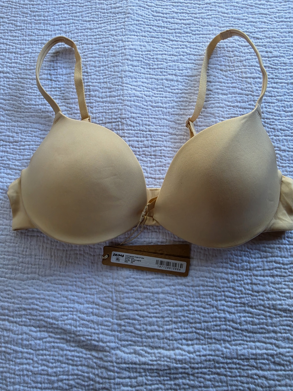Customized Bra By SKIMS, With Underwire  COLOR SAND ,SIZE 34A